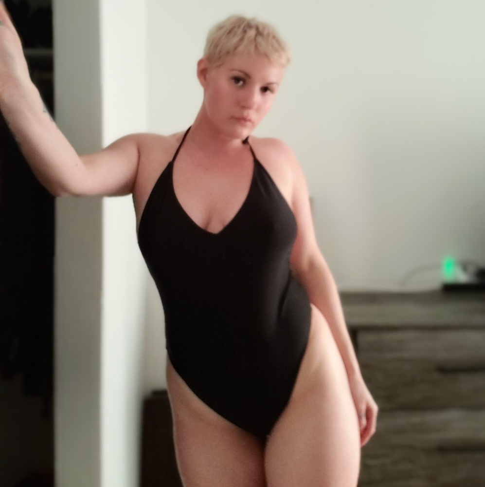Black one piece suit
